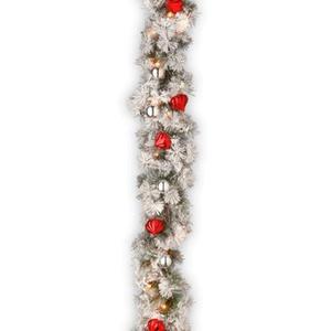 National Tree 9ft. Snow Bristle Pine Garland