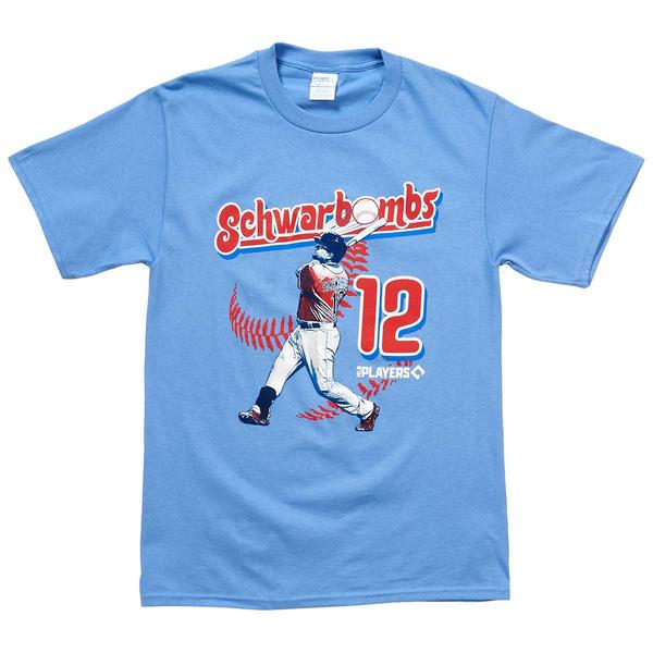 Mens Tailgate Philadelphia Baseball Schwarbombs Short Sleeve Tee