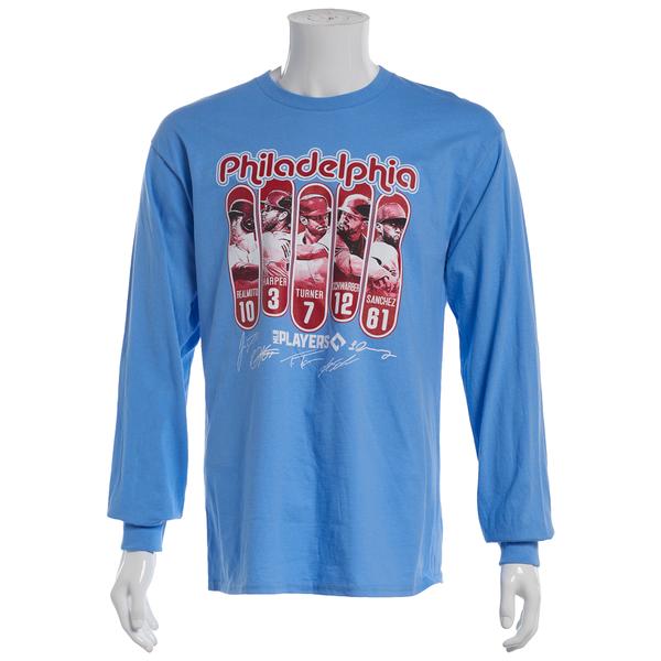 Mens Tailgate Philadelphia Baseball Top 5 Retro Long Sleeve Tee alternate view