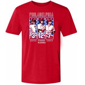 Mens Tailgate Philadelphia Baseball 3 12 7 Player Tee