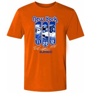 Mens New York Baseball Top 3 Short Sleeve Tee