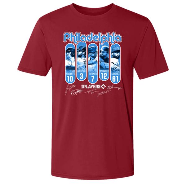 Mens Tailgate Philadelphia Baseball Top 5 New Short Sleeve Tee