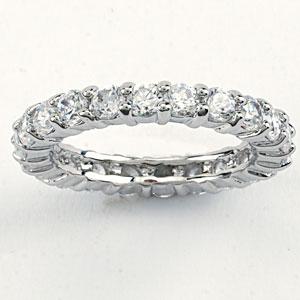 Designs by FMC Rhodium Plated CZ Band Ring