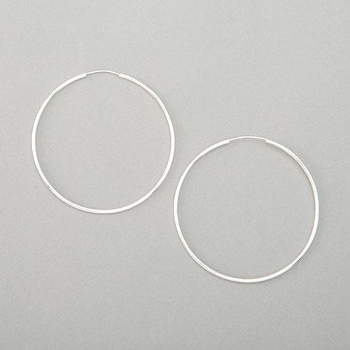 Designs by FMC Sterling Silver Endless Hoop Earrings