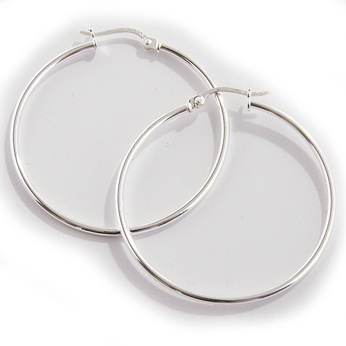 Designs By FMC Sterling Silver Hoop Earrings