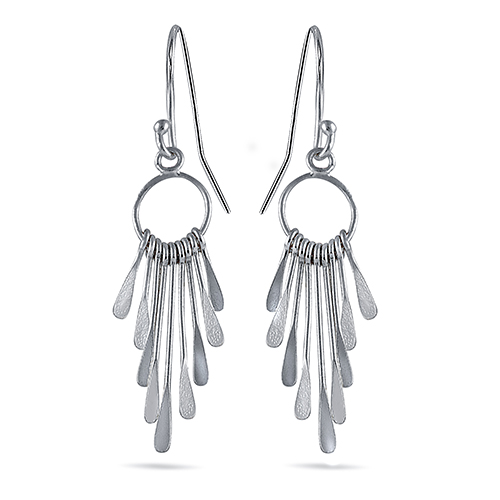 Designs By FMC Sterling Silver Sticks Chandelier Earrings