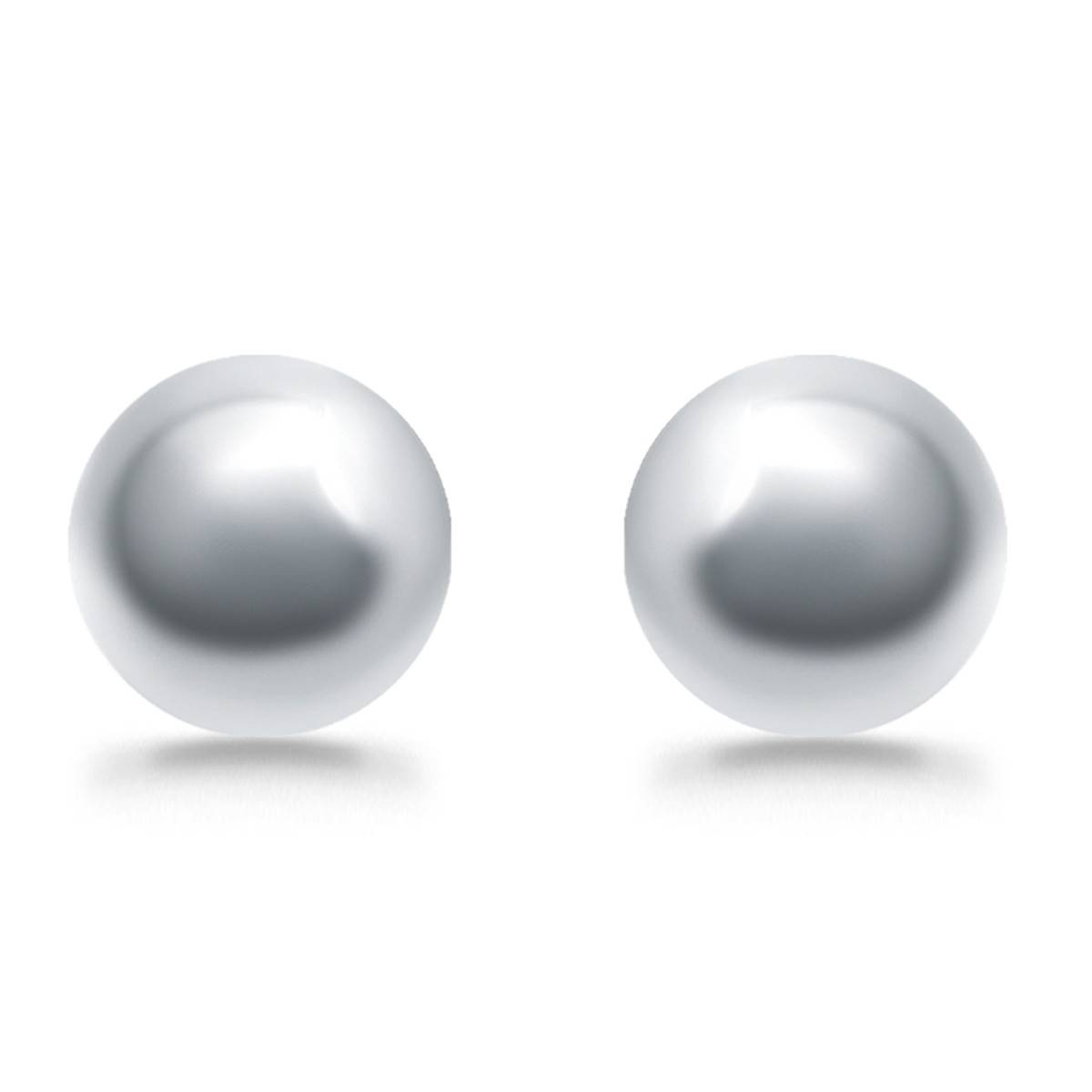 Designs By FMC 8mm Sterling Silver Polished Ball Stud Earrings