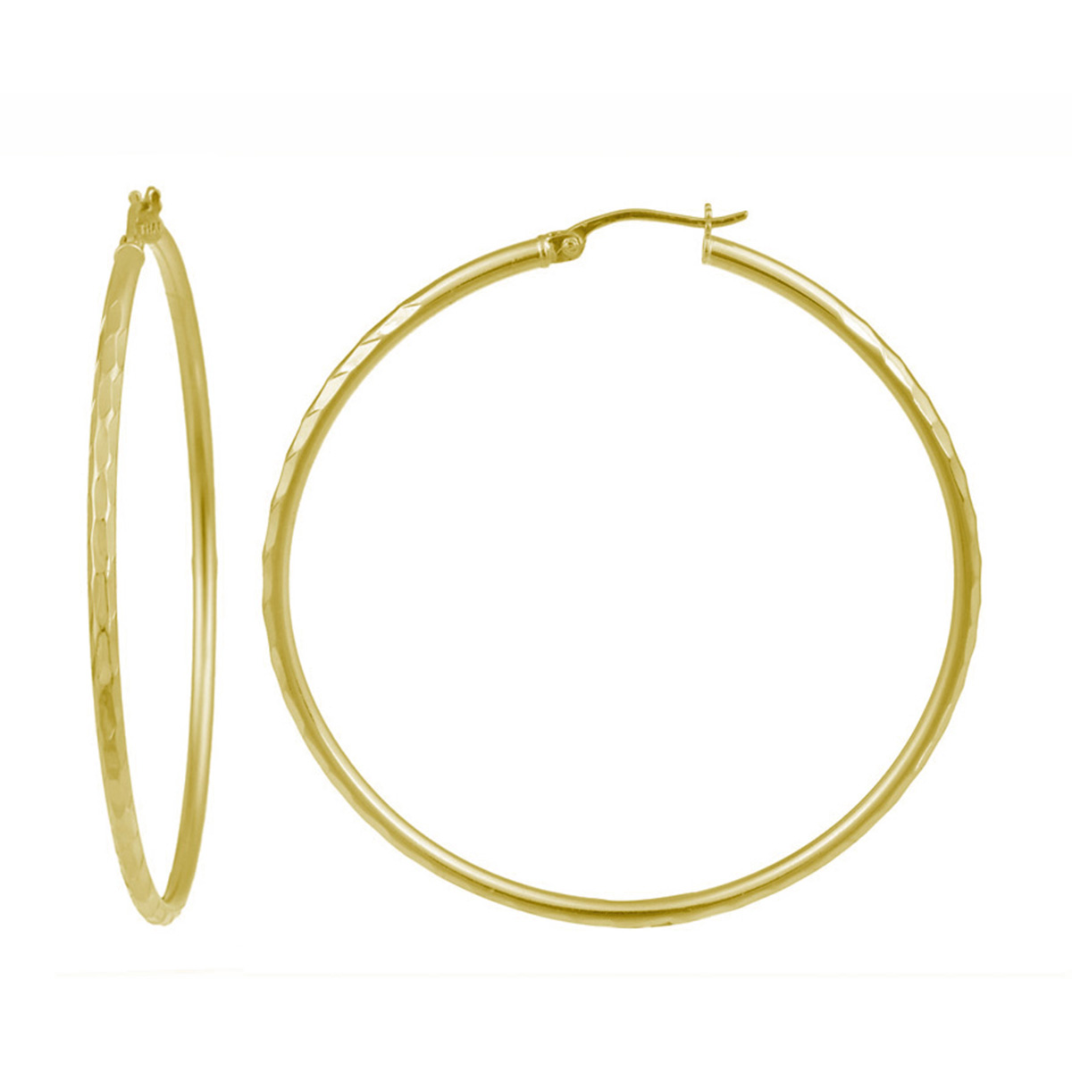 Designs By FMC 14kt. Gold Plated  Hoop Earrings