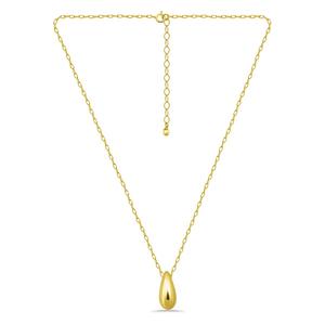 Designs by FMC Gold over Sterling Silver Teardrop Slide Necklace alternate view