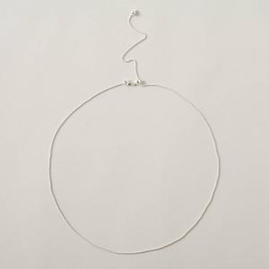 Adjustable Sterling Silver Bead Chain Necklace