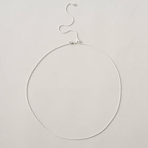 22in. Adjustable Sterling Silver Sparkle Chain Necklace