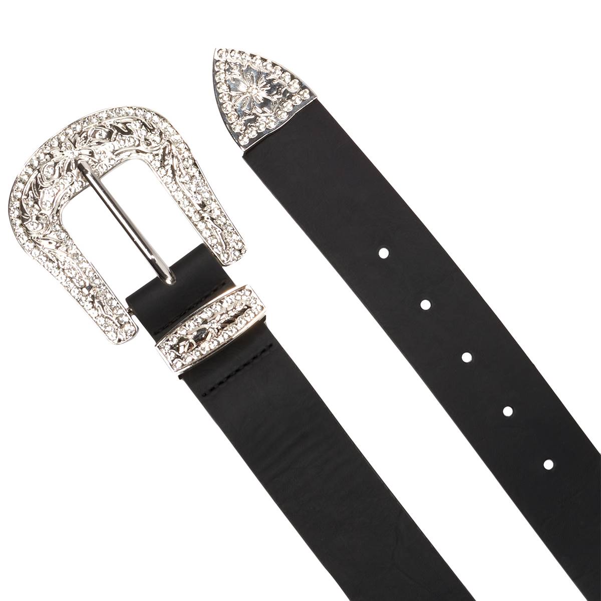 Womens Fantasia Metallic Western Belt