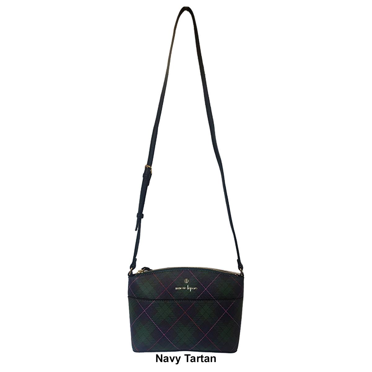 Nanette Lepore Risley Dome Crossbody - Navy Tartan