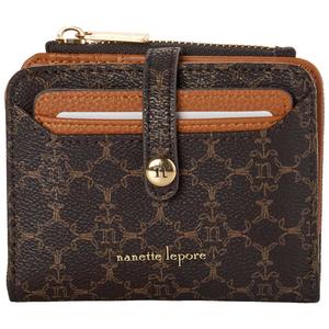 Womens Nanette Lepore Leza Logo Solid Bifold Wallet