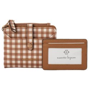 Womens Nanette Lepore Leza Bifold Wallet - Brown Ginger