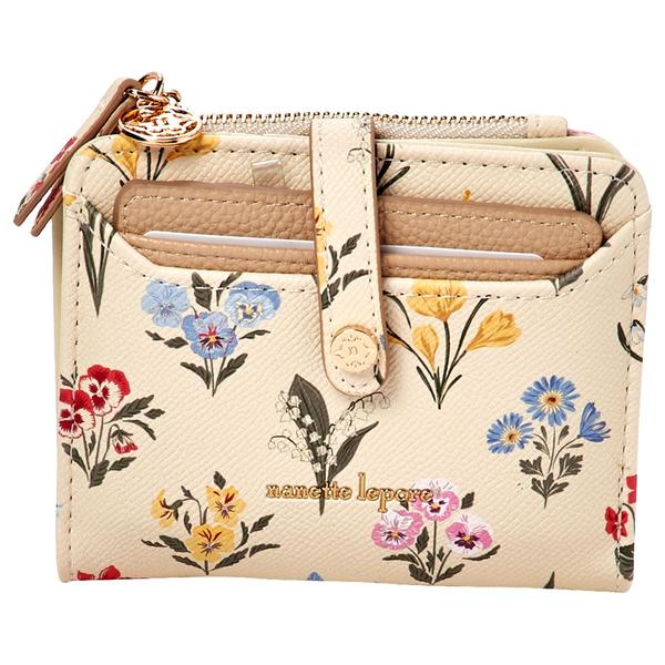 Womens Nanette Lepore Aime Print Slim Bifold Wallet - Boho Garden