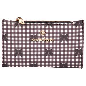 Womens Nanette Lepore Aime Slim Bifold Wallet - Gingham