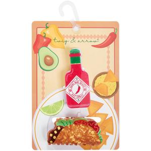Womens Twig & Arrow 2pk. Taco/Hot Sauce Claw Clips alternate view
