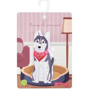 Womens Twig & Arrow Husky Bandana Claw Clip