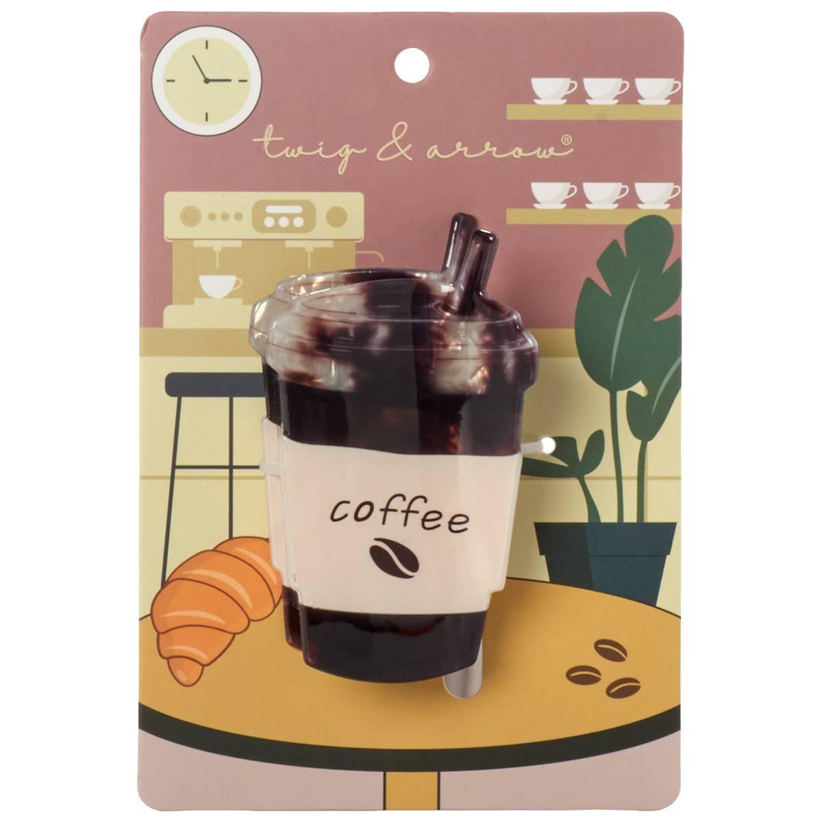 Womens Twig & Arrow Iced Coffee Cup Claw Clip