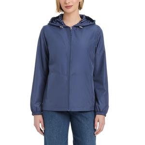 Petite d.e.t.a.i.l.s Windbreaker with Polka Dot Lining