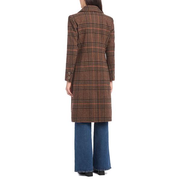 Petite Vince Camuto Coffee Plaid Peacoat alternate view
