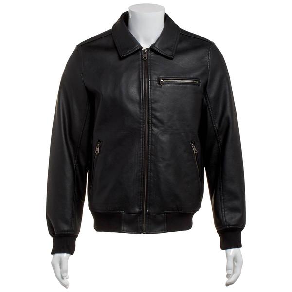 Mens Levi's Faux Leather Aviator with Sherpa Collar Jacket alternate view