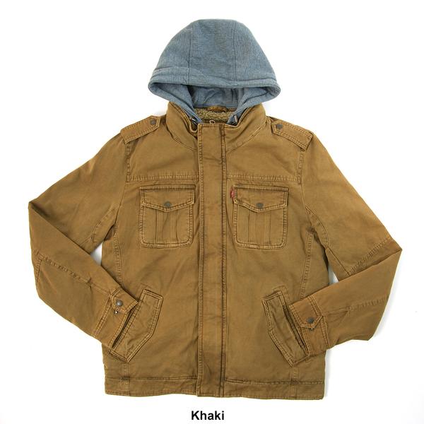 Mens Levi's(R) Four Pocket Zip Out Hood Military Jacket alternate view