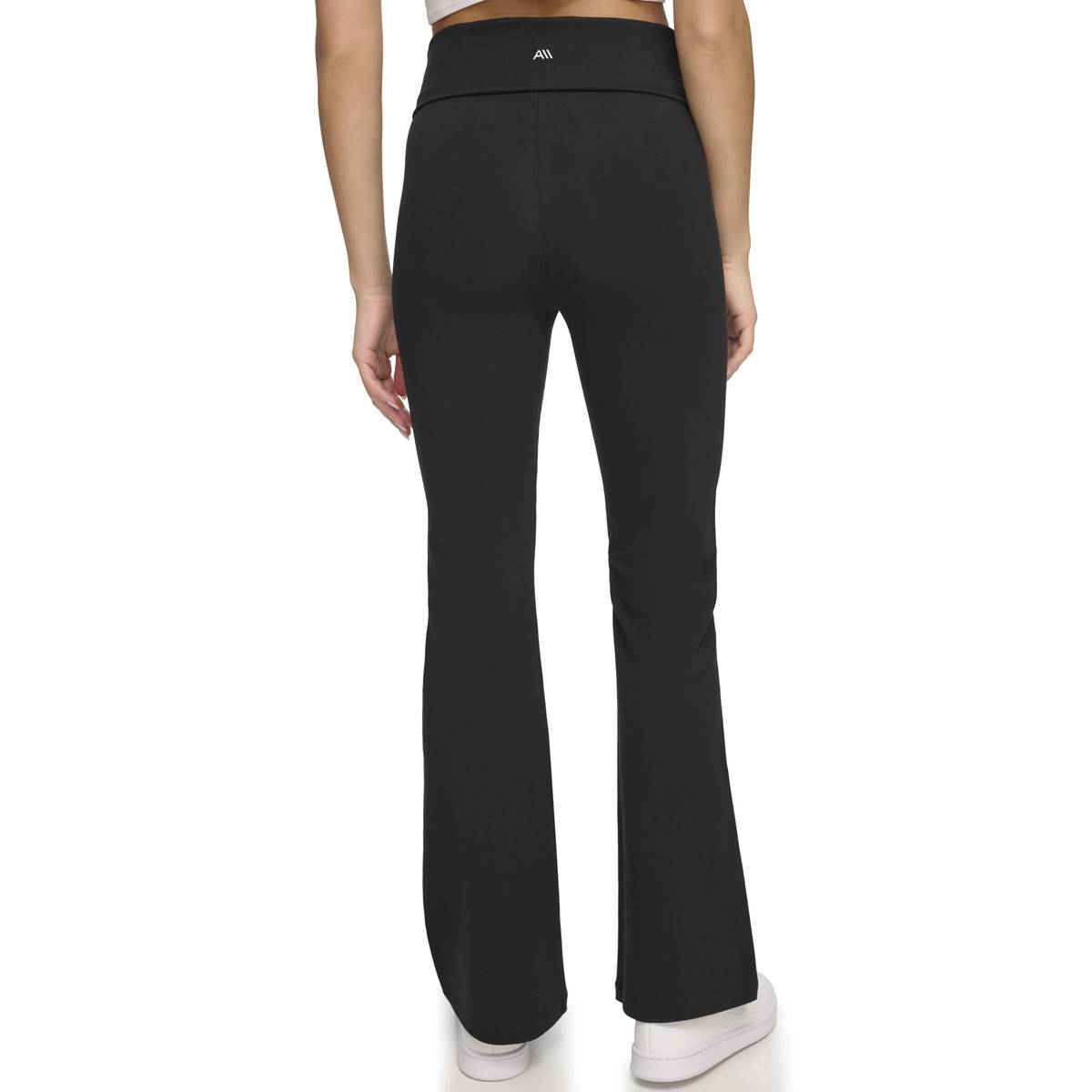 Womens Andrew Marc Sport Fold Over Waistband Yoga Pants