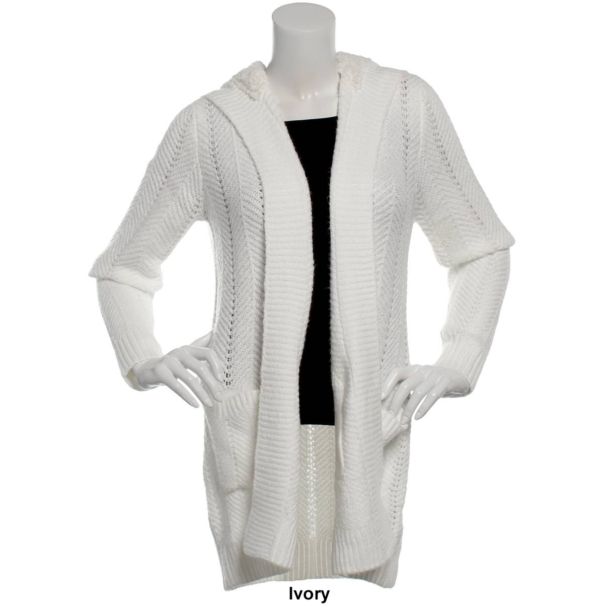 Juniors Madden Girl Jayme Open Front Knit Cardigan