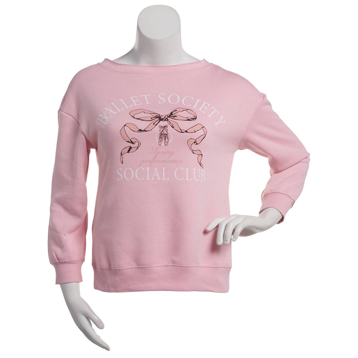 Juniors Madden Girl Ballet Social Club Pullover Sweatshirt