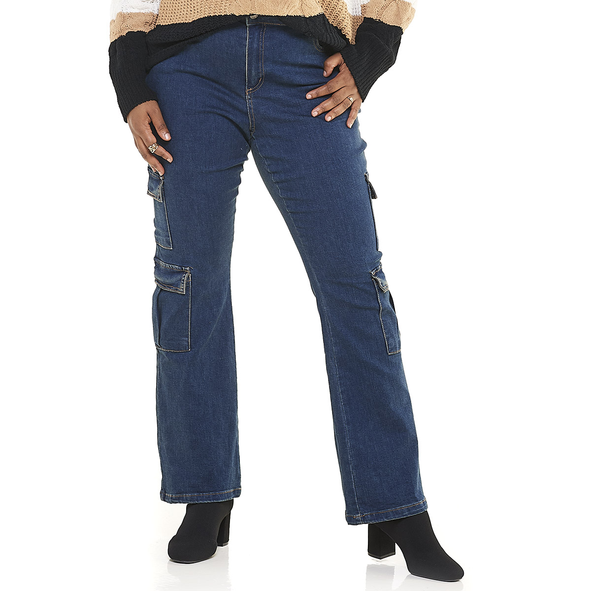 Juniors Plus Madden Girl Everywhere Bootcut Cargo Jeans