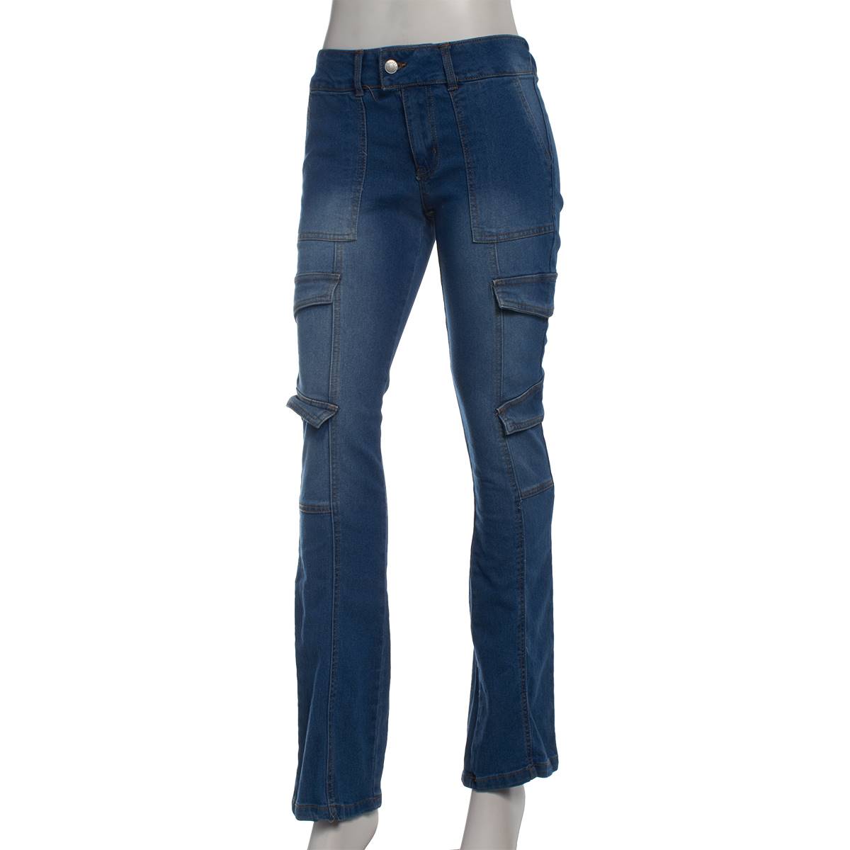 Juniors Almost Famous(tm) Olivia Mid Rise Bootcut Denim Jeans