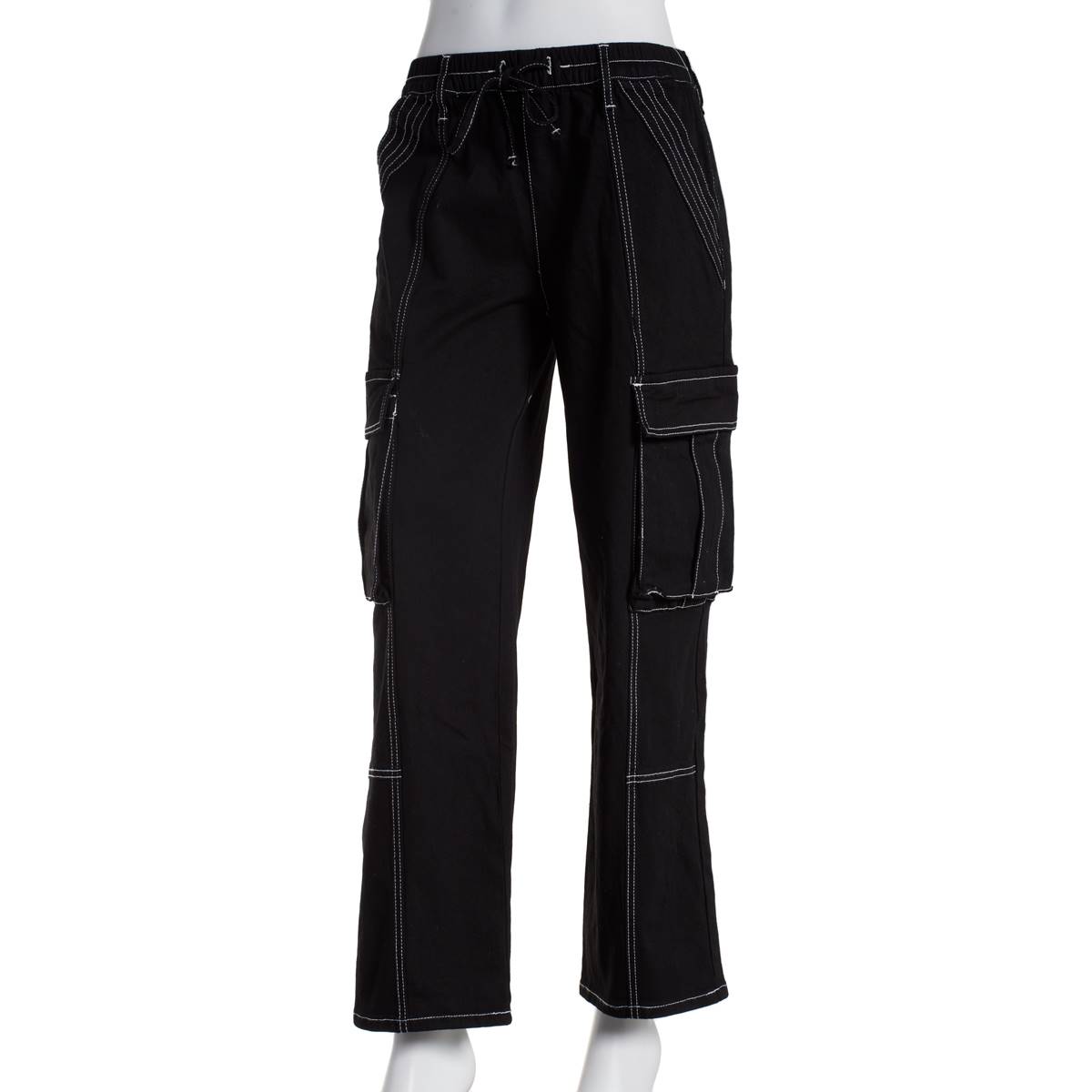 Juniors Almost Famous(tm) Tie Front Cargo Skater Pants