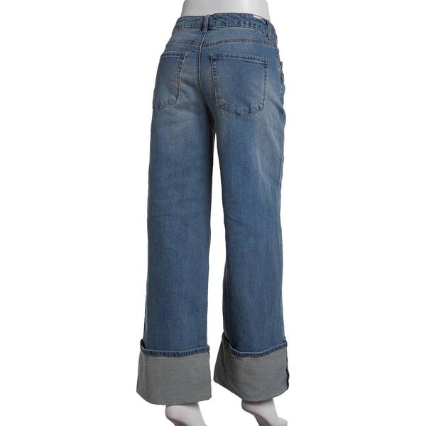 Juniors Madden Girl Slouchy Wide Leg Cuffed Jeans alternate view