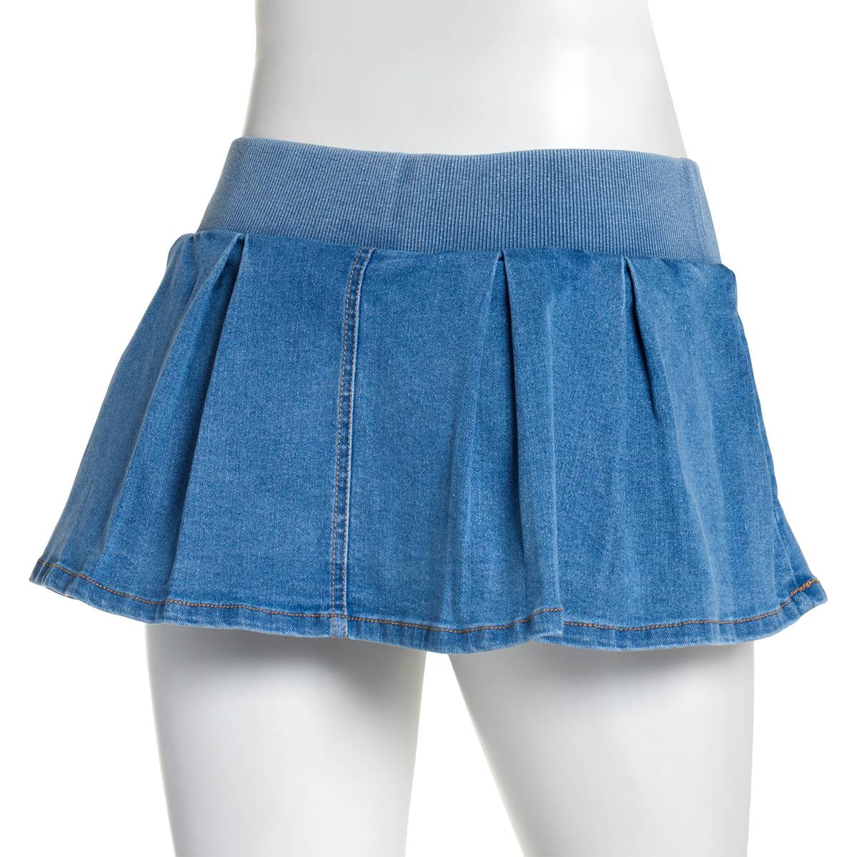 Juniors Almost Famous(tm) Cara Pleated Denim Skort