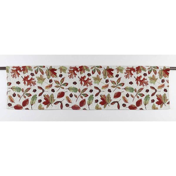 All-Over Leaf Tapestry Valance