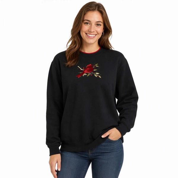 Womens Top Stitch by Morning Sun Cardinal Fleece Sweatshirt