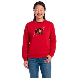 Womens Top Stitch Cardinal Snowmates Sweatshirts
