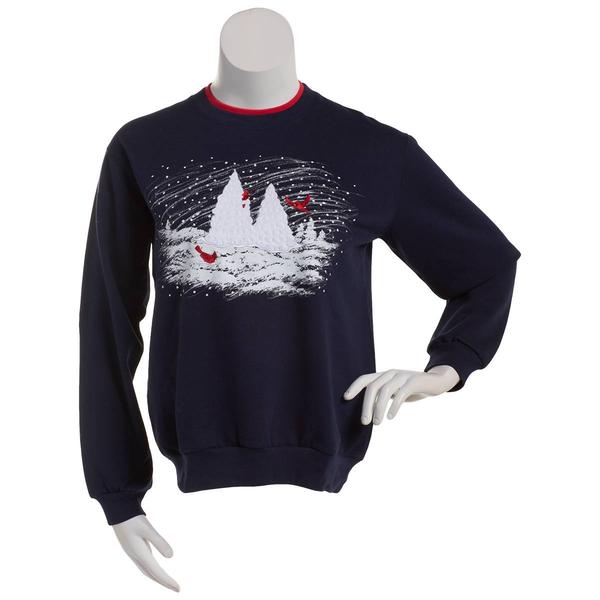 Womens Top Stitch by Morning Sun Cardinals Fleece Sweatshirt