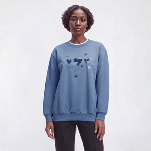 Womens Top Stitch by Morning Sun Hearts & Leaves Sweatshirt
