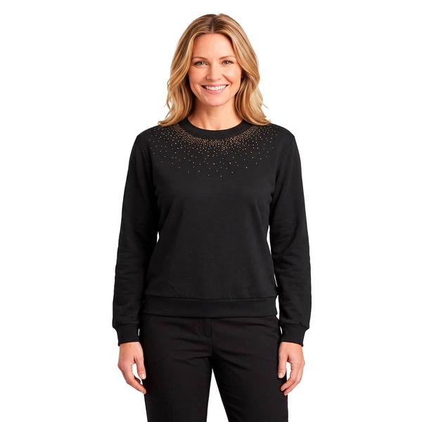 Womens Top Stitch Falling Golden Dot Sweatshirt