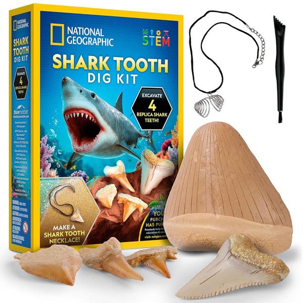 National Geographic Replica Shark Tooth Dig Kit