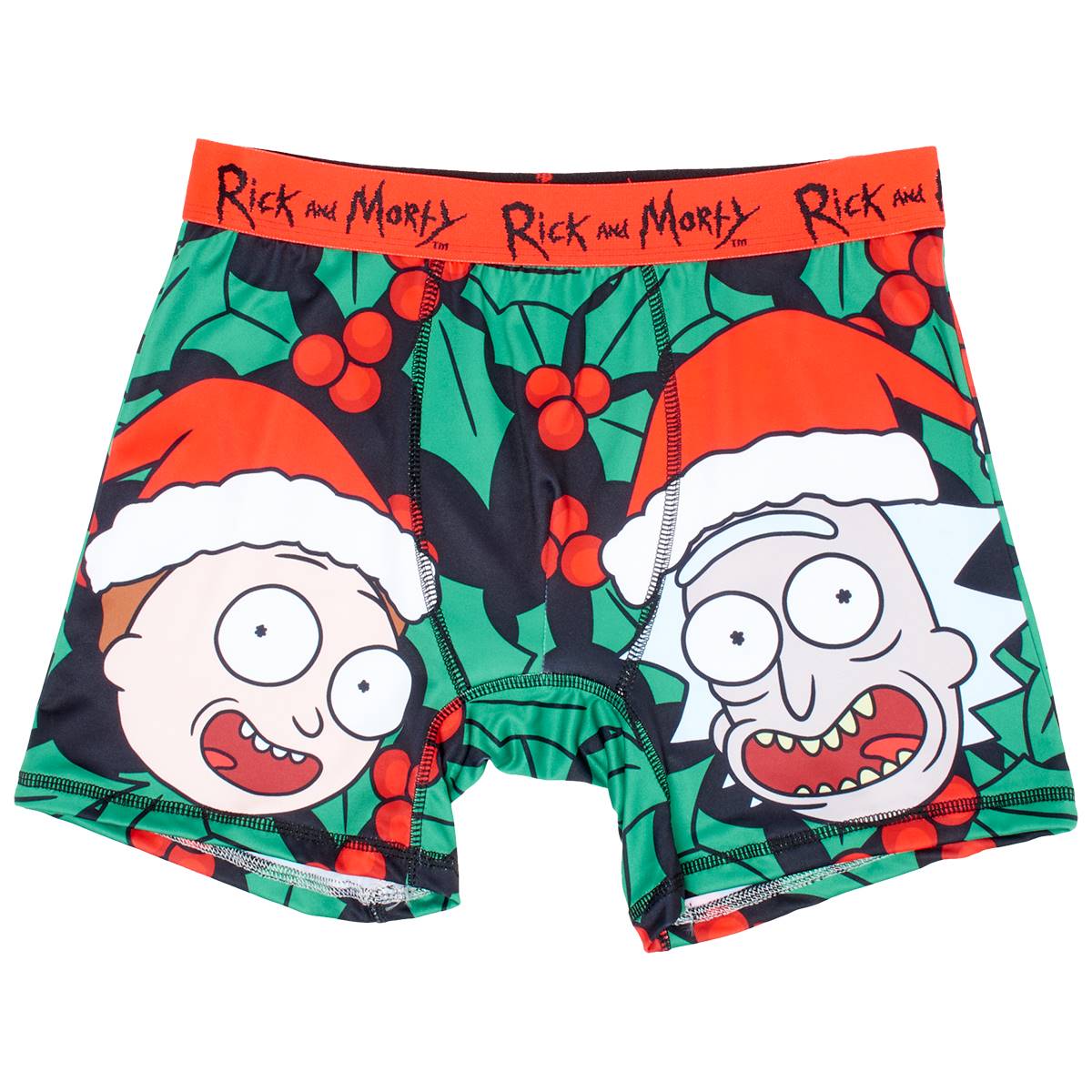 Mens Handcraft Rick & Morty Christmas Boxer Briefs