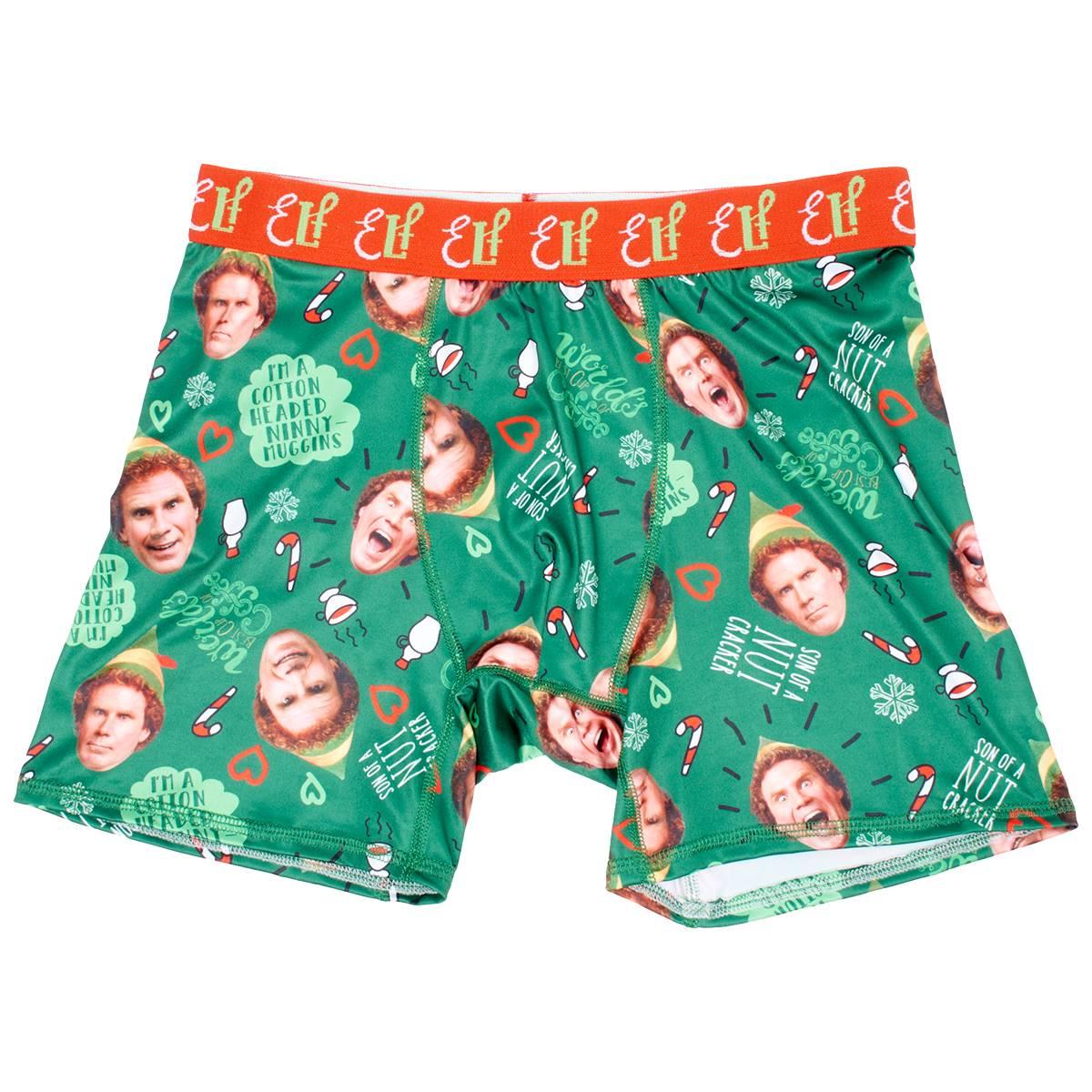 Mens Handcraft Elf Christmas Boxer Briefs