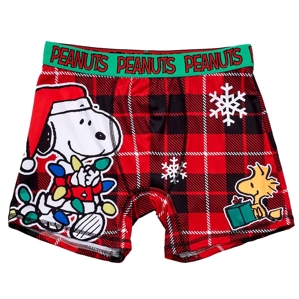 Mens Handcraft Snoopy Christmas Boxer Briefs