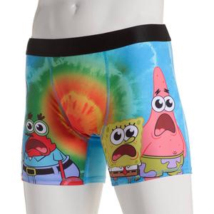 Mens Handcraft SpongeBob Tie-Dye Boxer Briefs