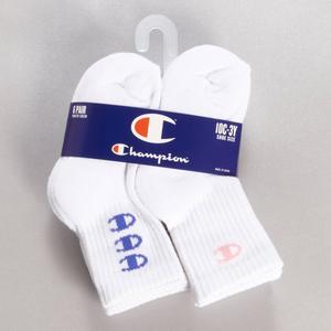 Girls (4-6x) Champion(R) 6pk. Multi Icon Crew Socks
