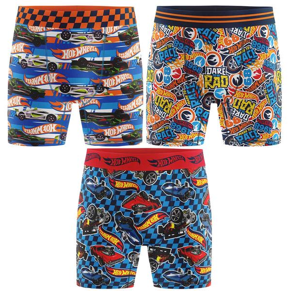 Toddler Boy Hot Wheels(tm) 3pk. Athletic Boxer Briefs