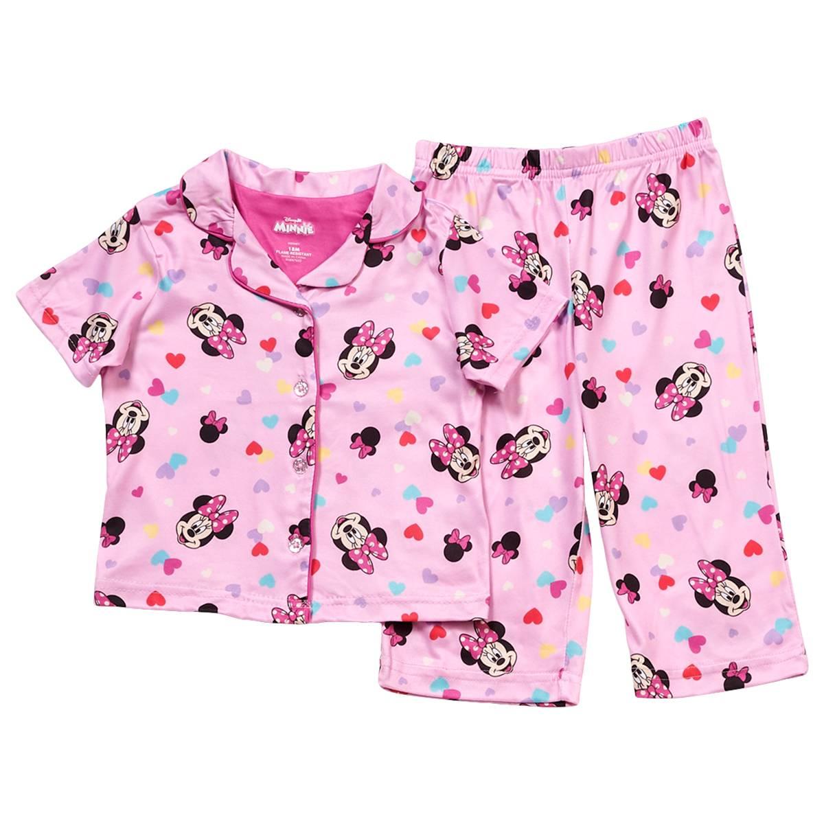 Baby Girl (12-24M) Disney Minnie Mouse Floral 2pc. Pajama Set